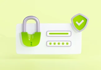 account-verification-with-password-3d-padlock